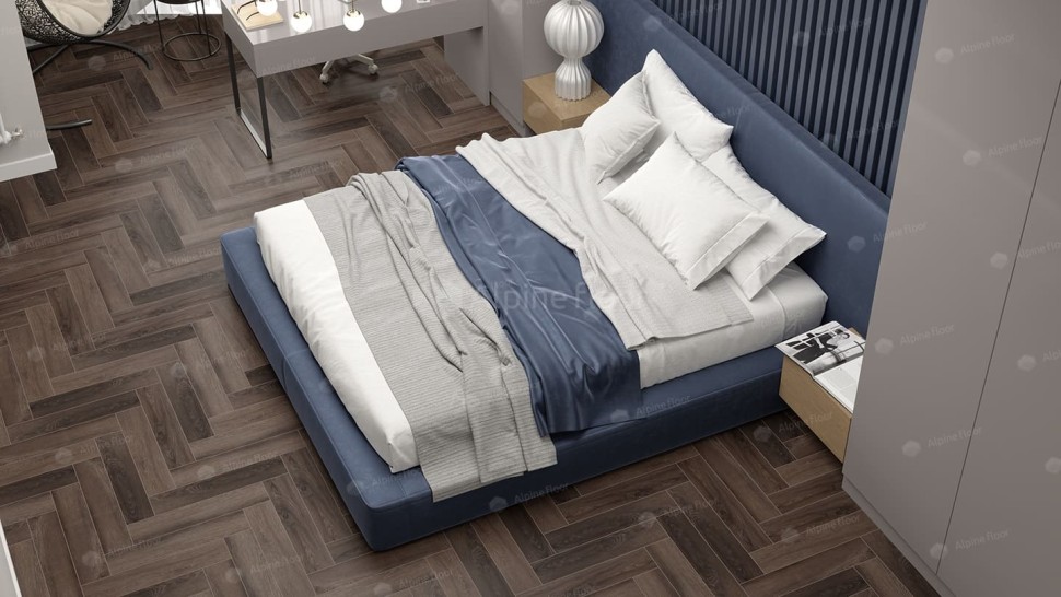 Виниловая плитка "Alpine Floor" Parquet LVT Фафнир (590*118*2,5 мм) — купить в Улан-Удэ