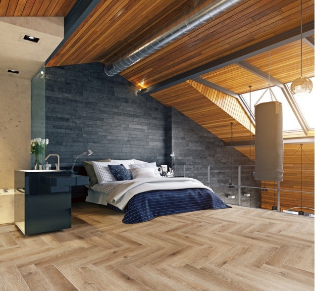 Виниловый ламинат SPC "Cronafloor" Herringbone Дуб Монпелье (640*128*4,5 мм) — купить в Улан-Удэ