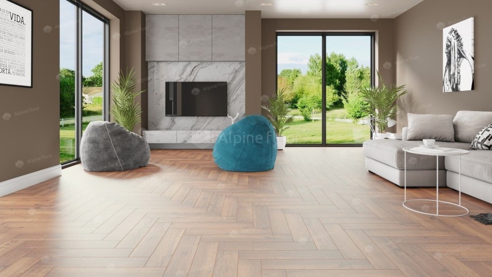 Виниловая плитка "Alpine Floor" Parquet LVT Дуб Royal (590*118*2,5 мм) — купить в Улан-Удэ