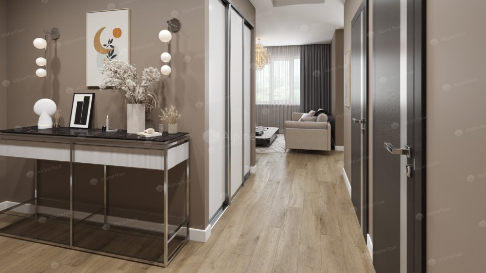 SPC Ламинат "Alpine Floor" Дуб млечный (1524*180*8 мм) — купить в Улан-Удэ