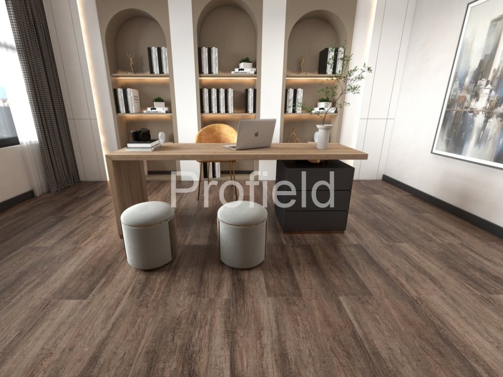 HSPC ламинат "Profield" Дуб темный (1200*228*5,5 мм) — купить в Улан-Удэ