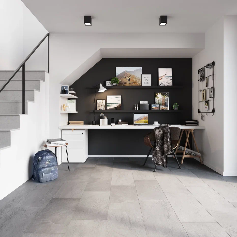 SPC ламинат "Invictus" Groovy Granite Steel (603*298*6мм) — купить в Улан-Удэ