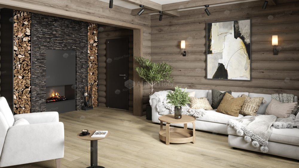 SPC Ламинат "Alpine Floor" Дуб сливочный (1220*183*8 мм) — купить в Улан-Удэ