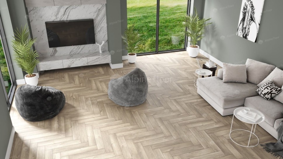 Виниловая плитка "Alpine Floor" Parquet LVT Дуб Натуральный Отбеленный (590*118*2,5 мм) — купить в Улан-Удэ
