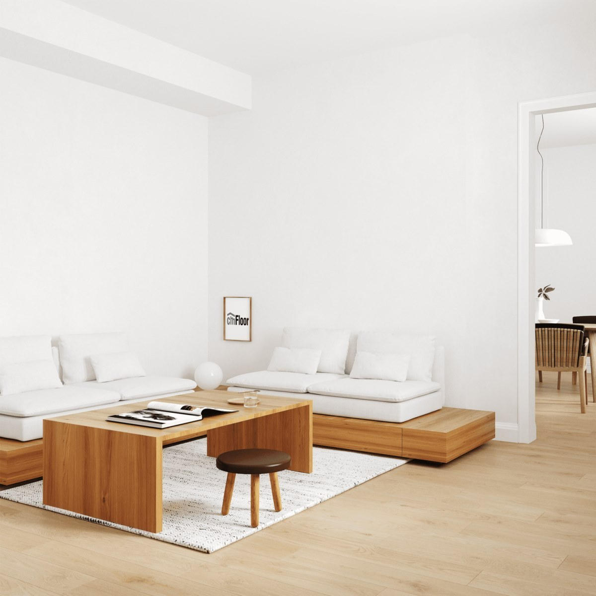 Виниловое напольное покрытие ScandiWood 19 Дуб Шампань (180*1220*5 мм) — купить в Улан-Удэ