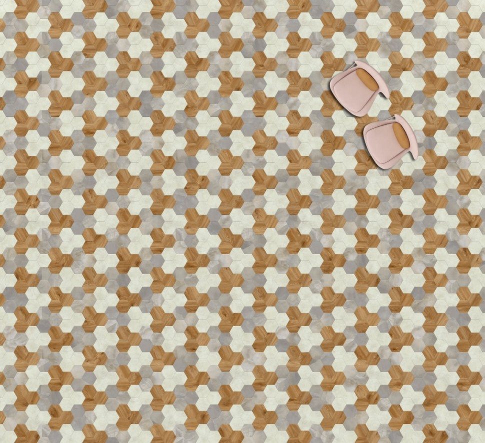 Виниловая плитка "Moduleo" Moods Hexagon 351 (226,32*196*2,5 мм) — купить в Улан-Удэ