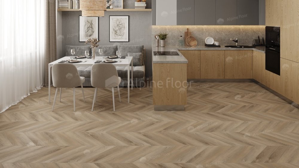LVT плитка "Alpine Floor" Дуб Синистра (555*127*2,5 мм) — купить в Улан-Удэ