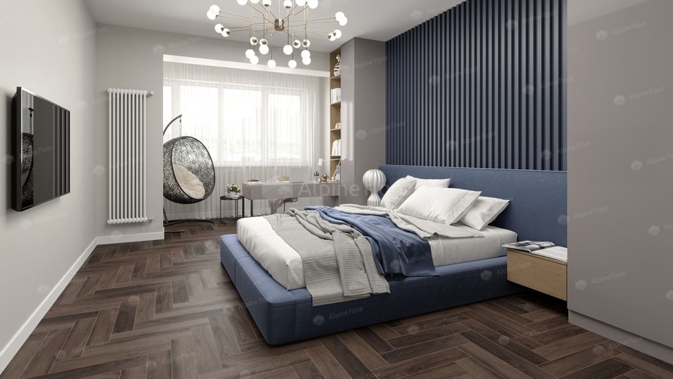 Виниловая плитка "Alpine Floor" Parquet LVT Фафнир (590*118*2,5 мм) — купить в Улан-Удэ