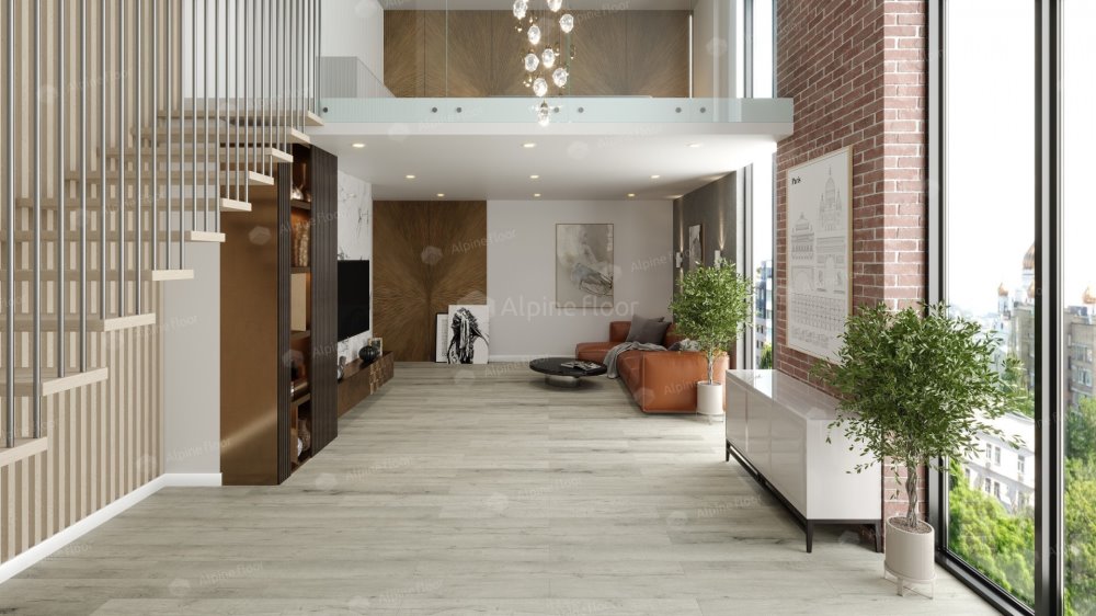 SPC Ламинат "Alpine Floor" Дуб серебряный (1220*183*8 мм) — купить в Улан-Удэ