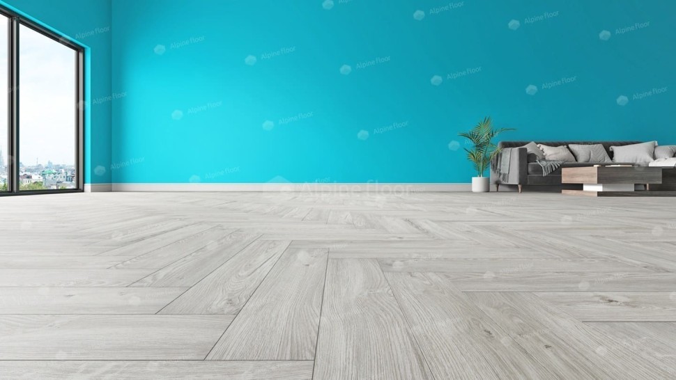 Виниловая плитка "Alpine Floor" Parquet LVT Снежный (590*118*2,5 мм) — купить в Улан-Удэ