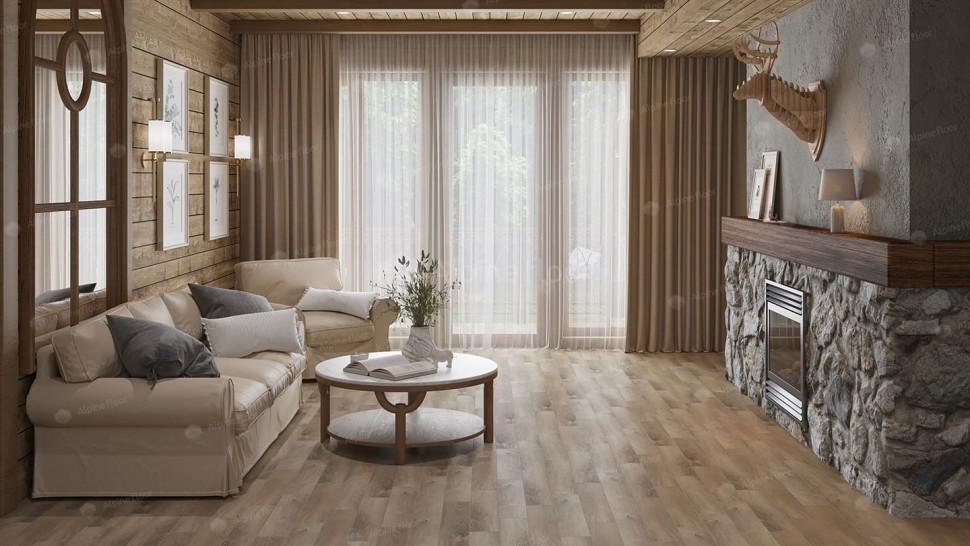 Виниловая плитка "Alpine Floor" Parquet LVT Дуб Синистра (590*118*2,5 мм) — купить в Улан-Удэ
