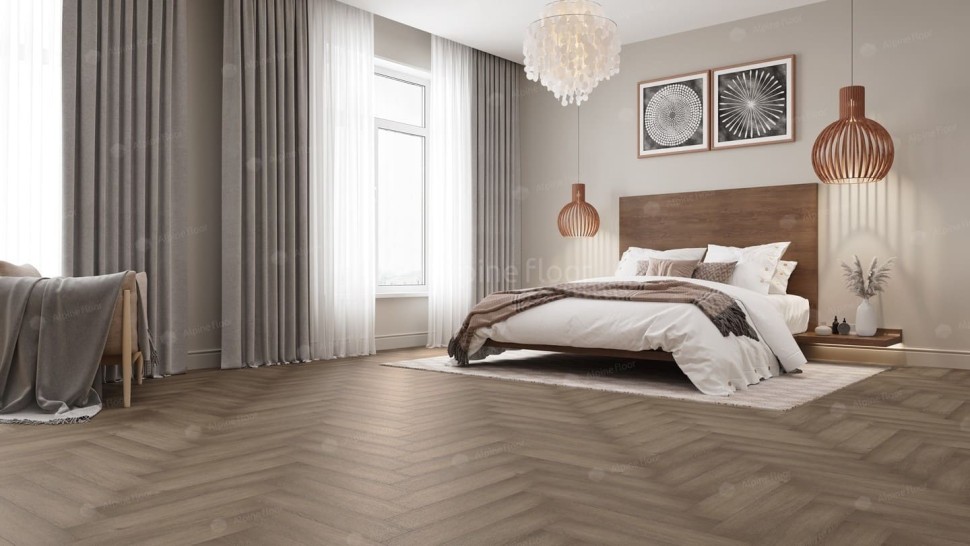 Виниловая плитка "Alpine Floor" Parquet LVT Дуб Насыщенный (590*118*2,5 мм) — купить в Улан-Удэ