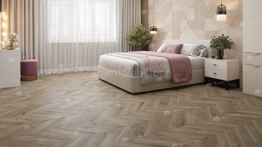 LVT плитка "Alpine Floor" Дуб Натуральный Отбеленный (555*127*2,5 мм) — купить в Улан-Удэ