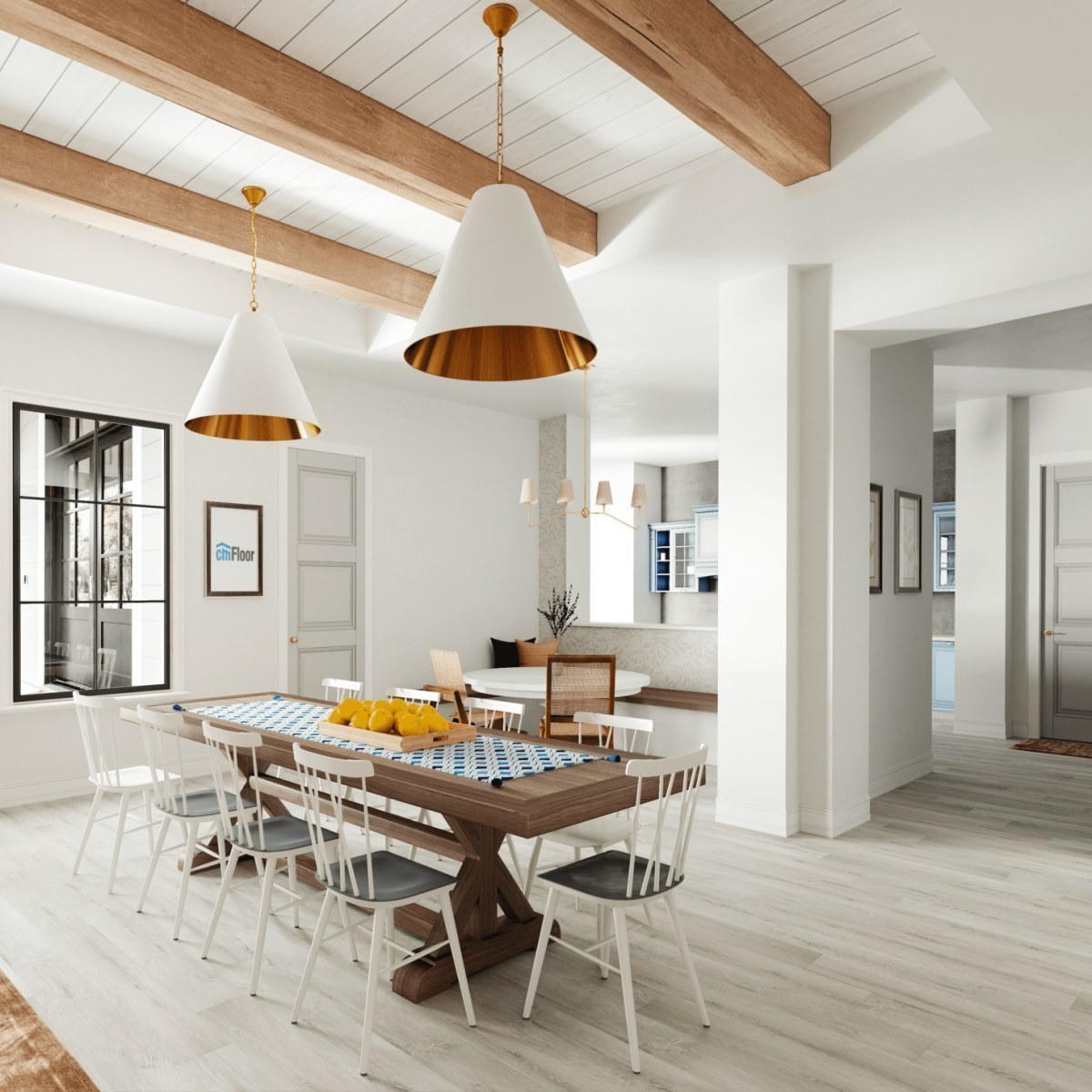 Виниловое напольное покрытие ScandiWood 05 Дуб Ледяной (180*1220*5 мм) — купить в Улан-Удэ