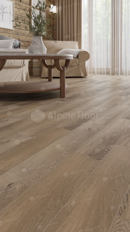 Виниловая плитка "Alpine Floor" Parquet LVT Дуб Синистра (590*118*2,5 мм) — купить в Улан-Удэ
