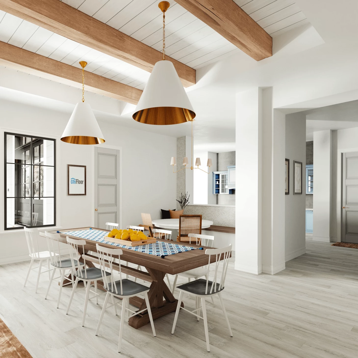 SPC плитка для пола Дуб Ледяной (1220*180*4 мм) — купить в Улан-Удэ