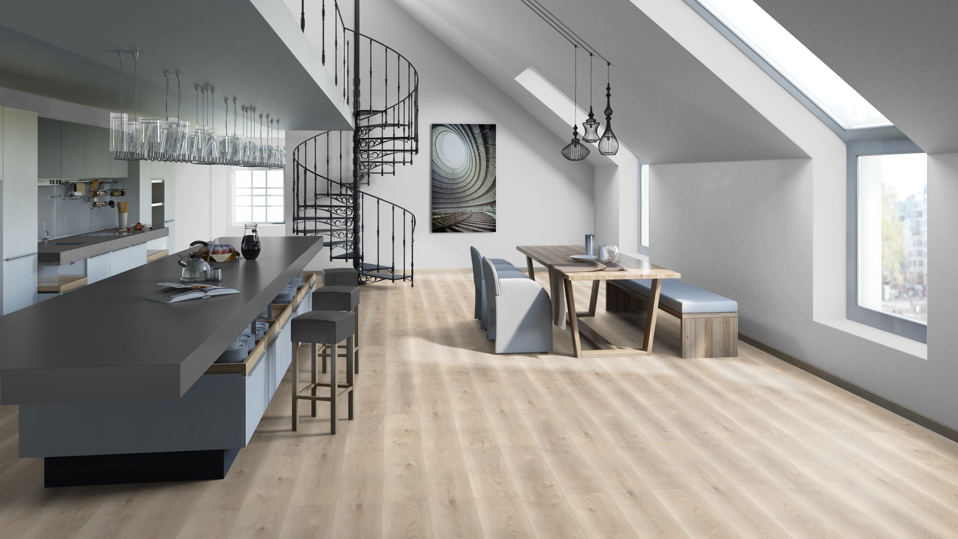 SPC ламинат "Tarkett" Deep House Sean (1400*225*4,6 мм) — купить в Улан-Удэ