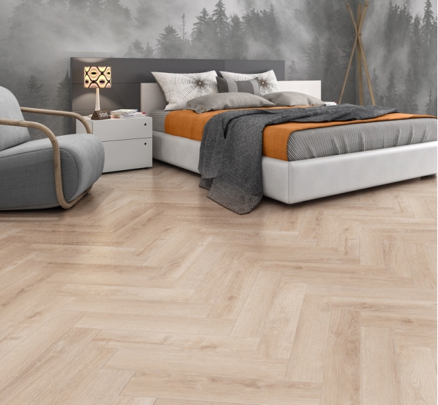 Виниловый ламинат SPC "Cronafloor" Herringbone Дуб Дижон (640*128*4,5 мм) — купить в Улан-Удэ