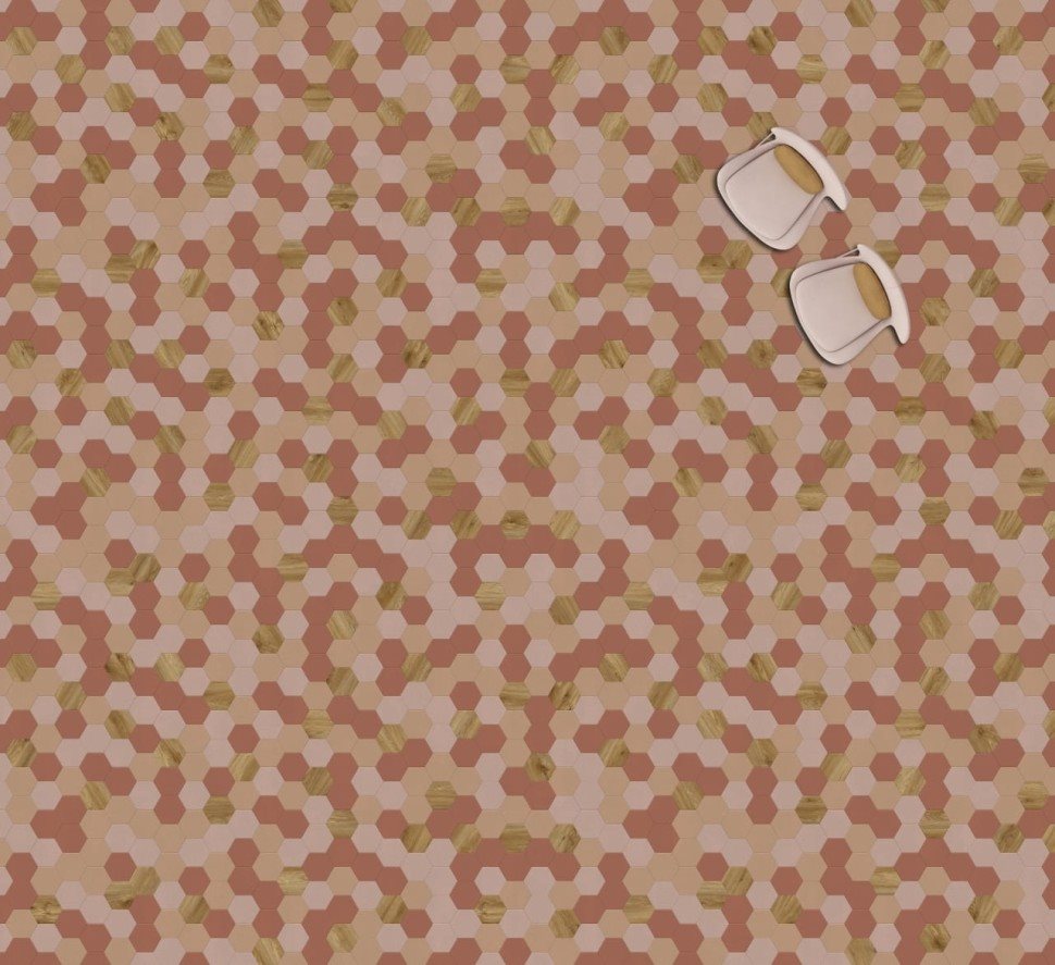 Виниловая плитка "Moduleo" Moods Hexagon 350 (226,32*196*2,5 мм) — купить в Улан-Удэ