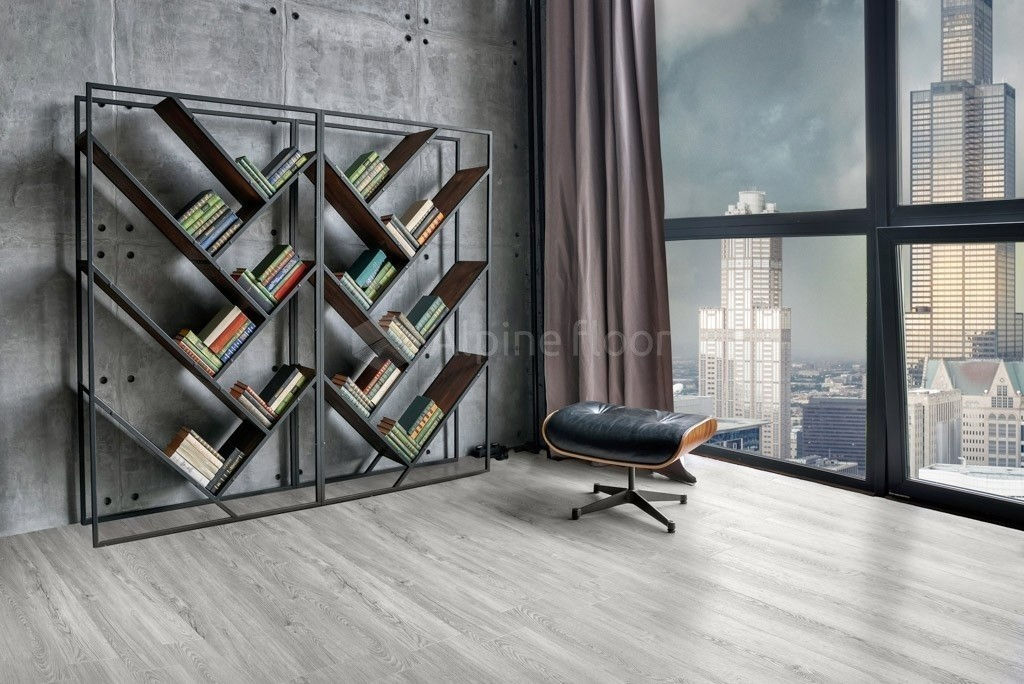 Замковая ПВХ плитка Секвойя Снежная  (1219*184*3,2мм) — купить в Улан-Удэ